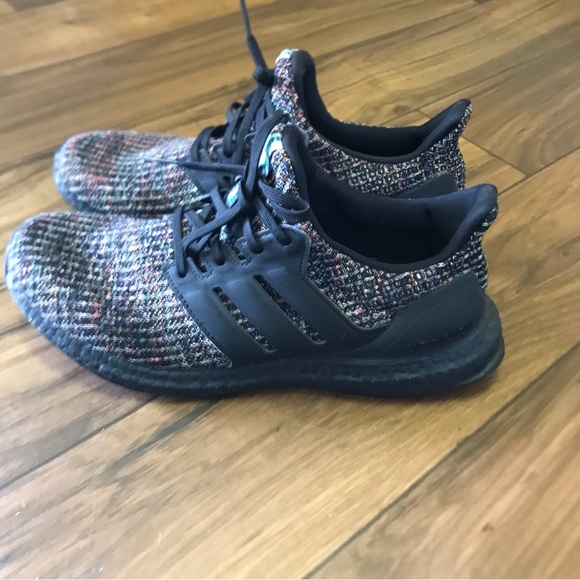 adidas Ultra Boost 3.0 Black Multi-Color Sz 9 Mens - Picture 3 of 7
